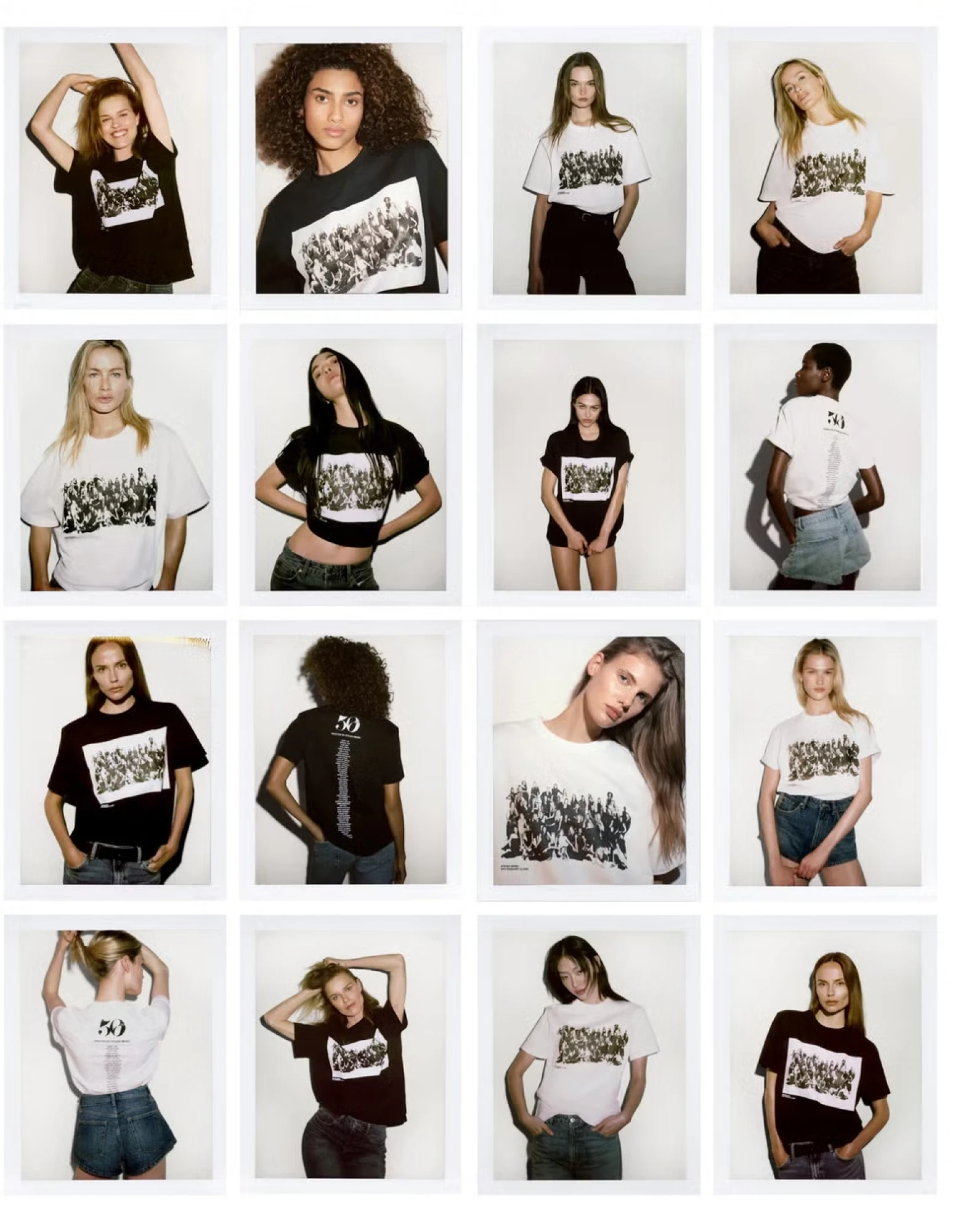 Zara святкує 50-річчя представляючи знімання авторства Стівена Мейзела за участі 50 легендарних моделей 