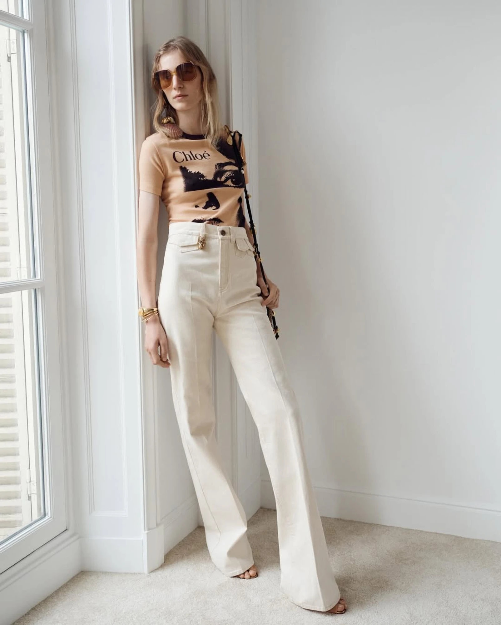 Білі джинси Chloé 