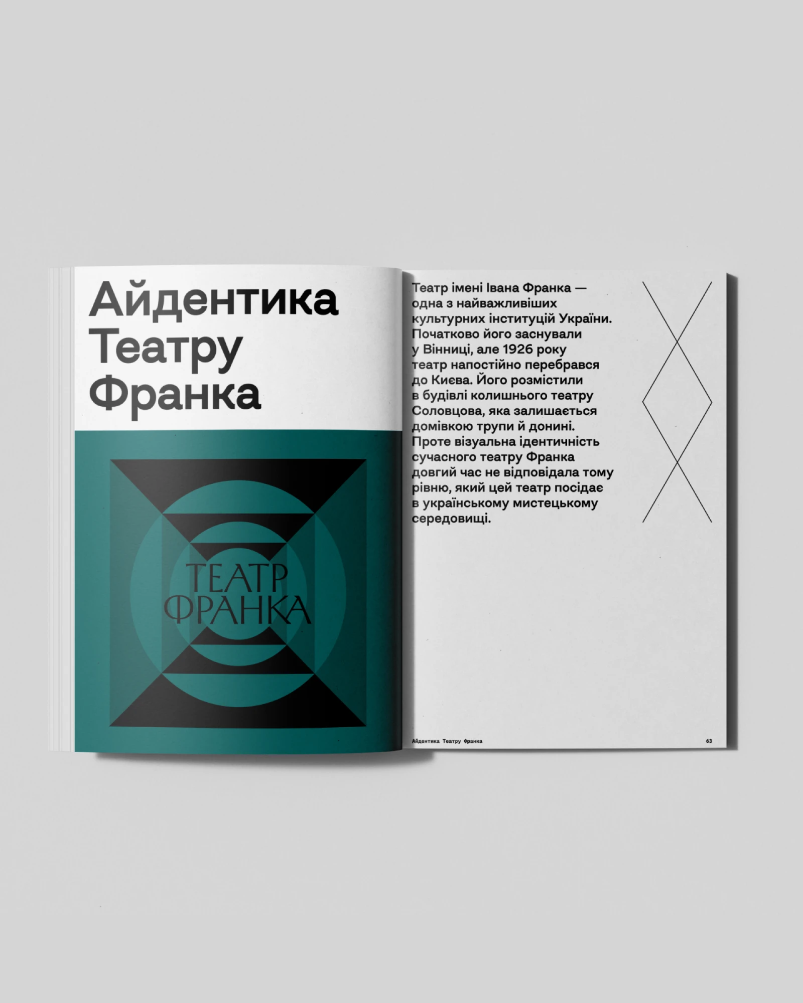 Айдентика Театра Івана франко в Києві