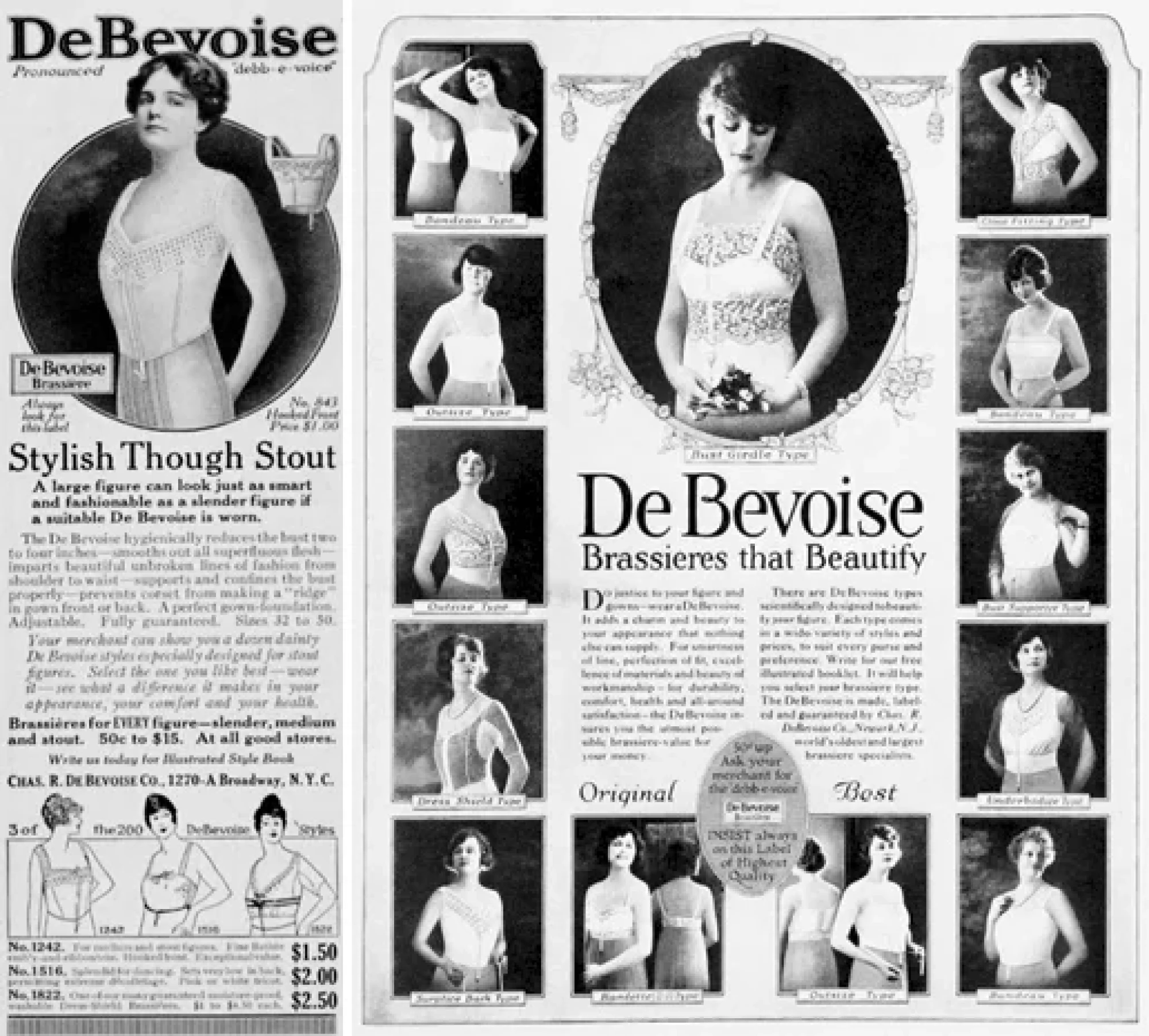 Реклама бра DeBevoise в 1904 році