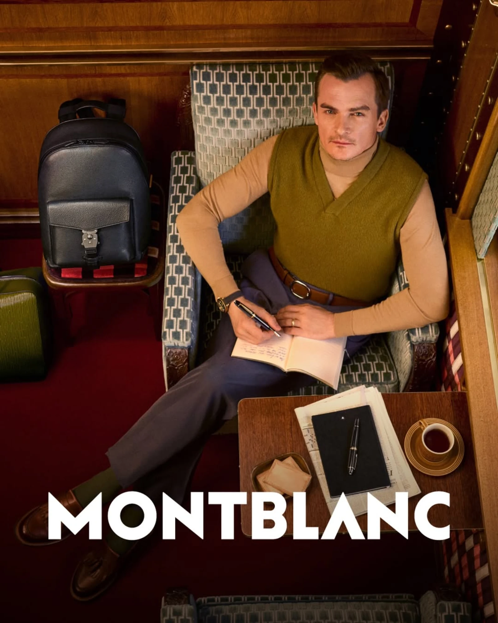 Руперт Френд у кампейні-колаборації Montblanc і Веса Андерсона 