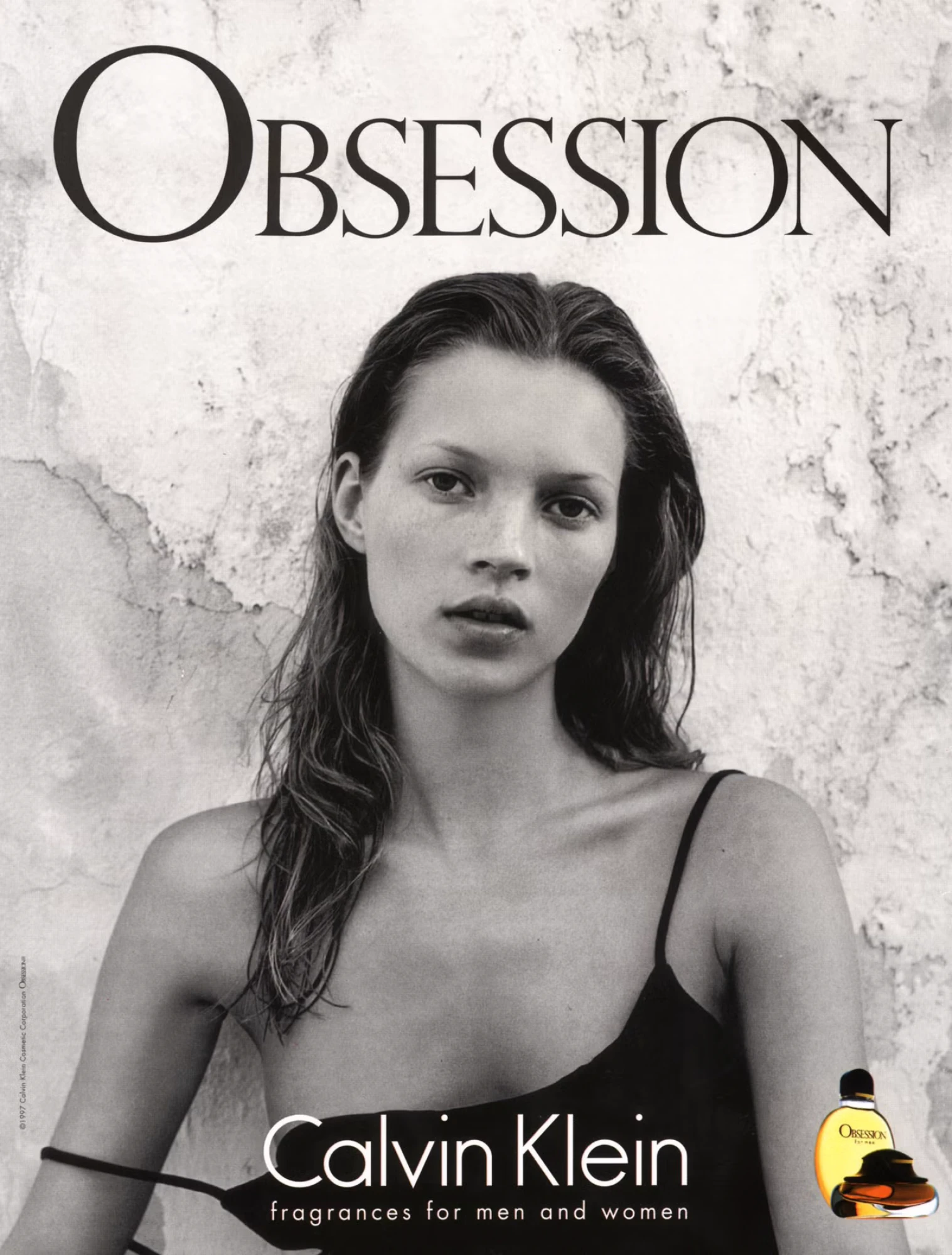 Кейт Мосс позує в гучній рекламній кампанії аромату Obsession від Calvin Klein