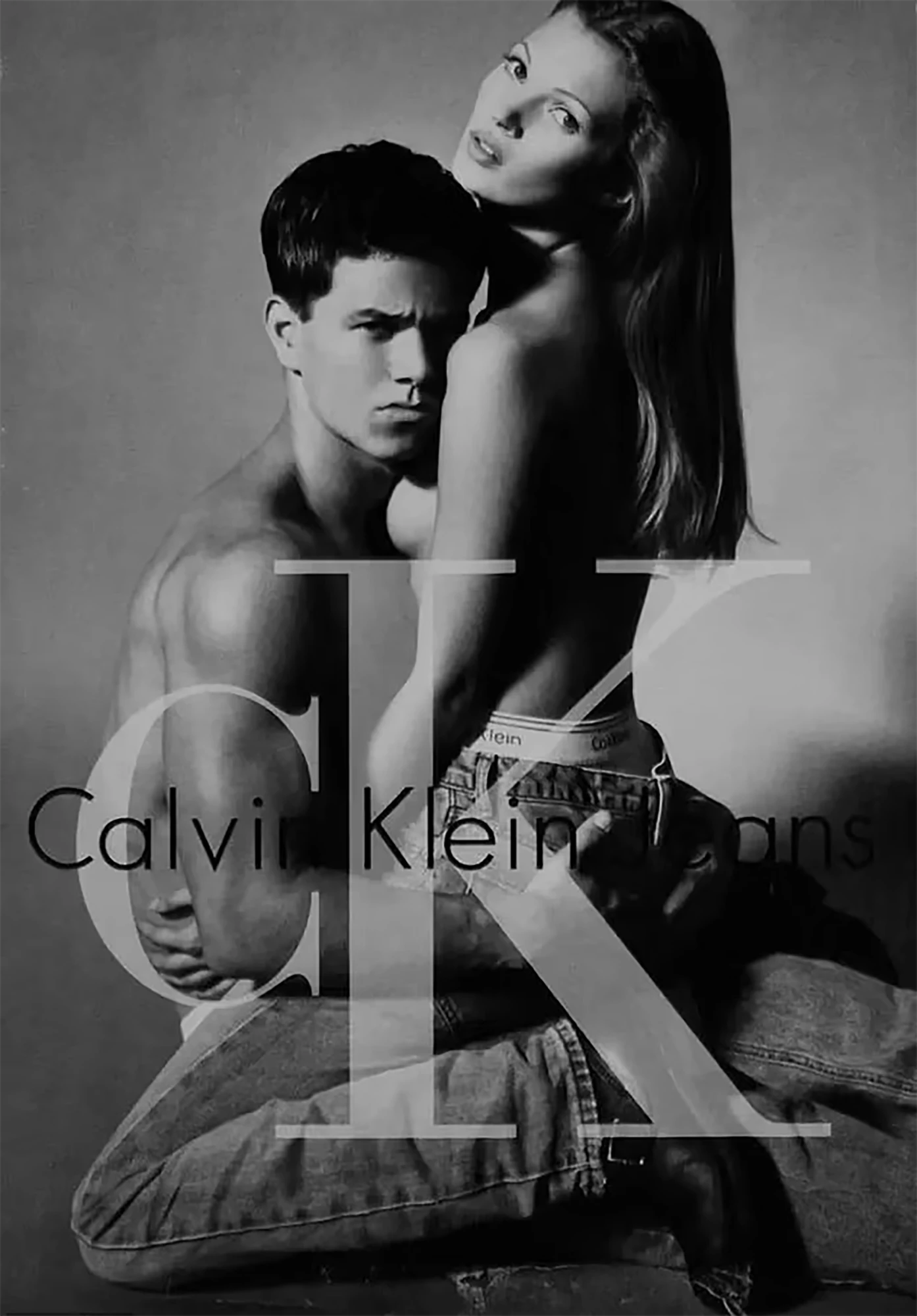 Марк Волберг та Кейт Мосс в кампейні джинсів Calvin Klein