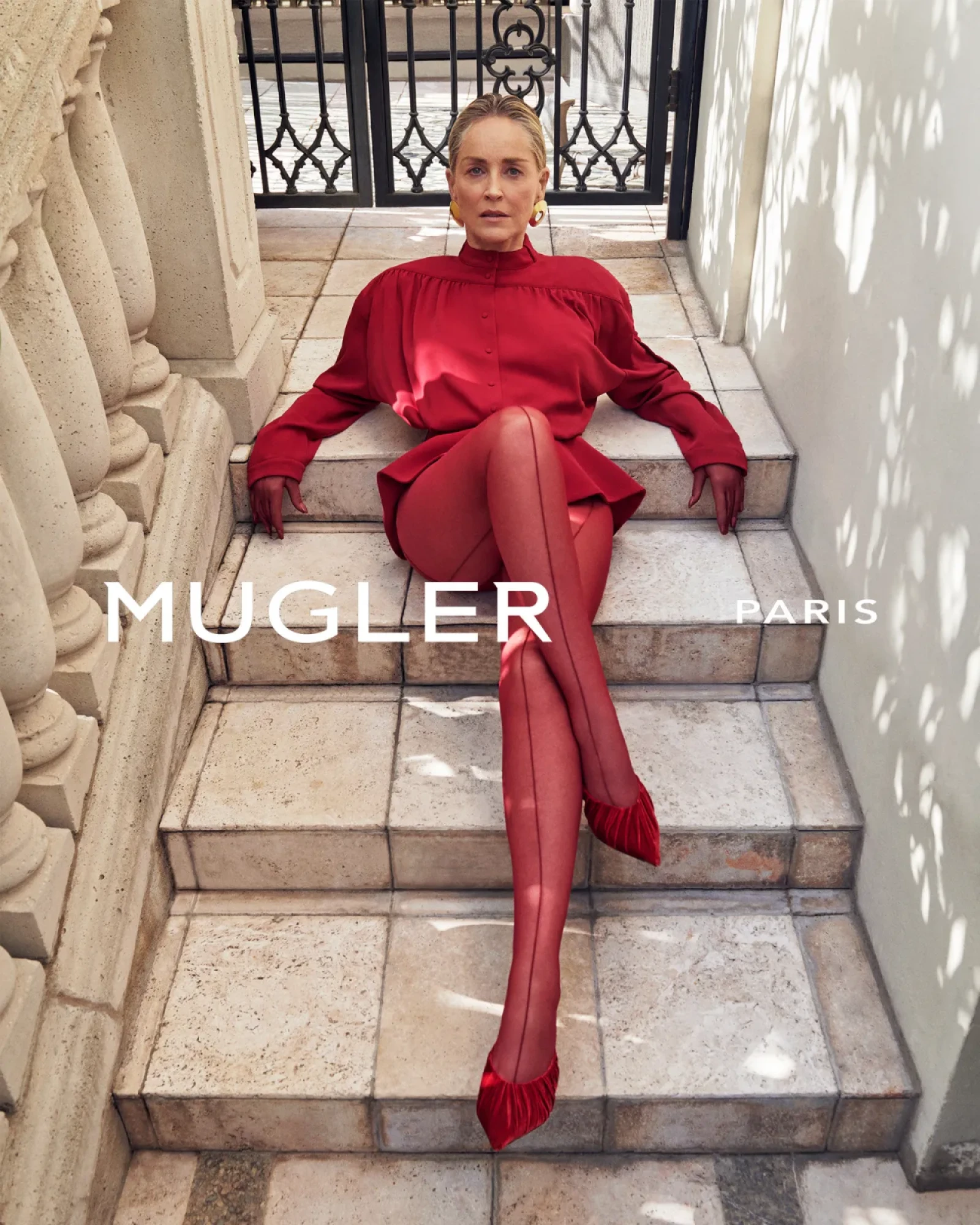 Шерон Стоун для Mugler