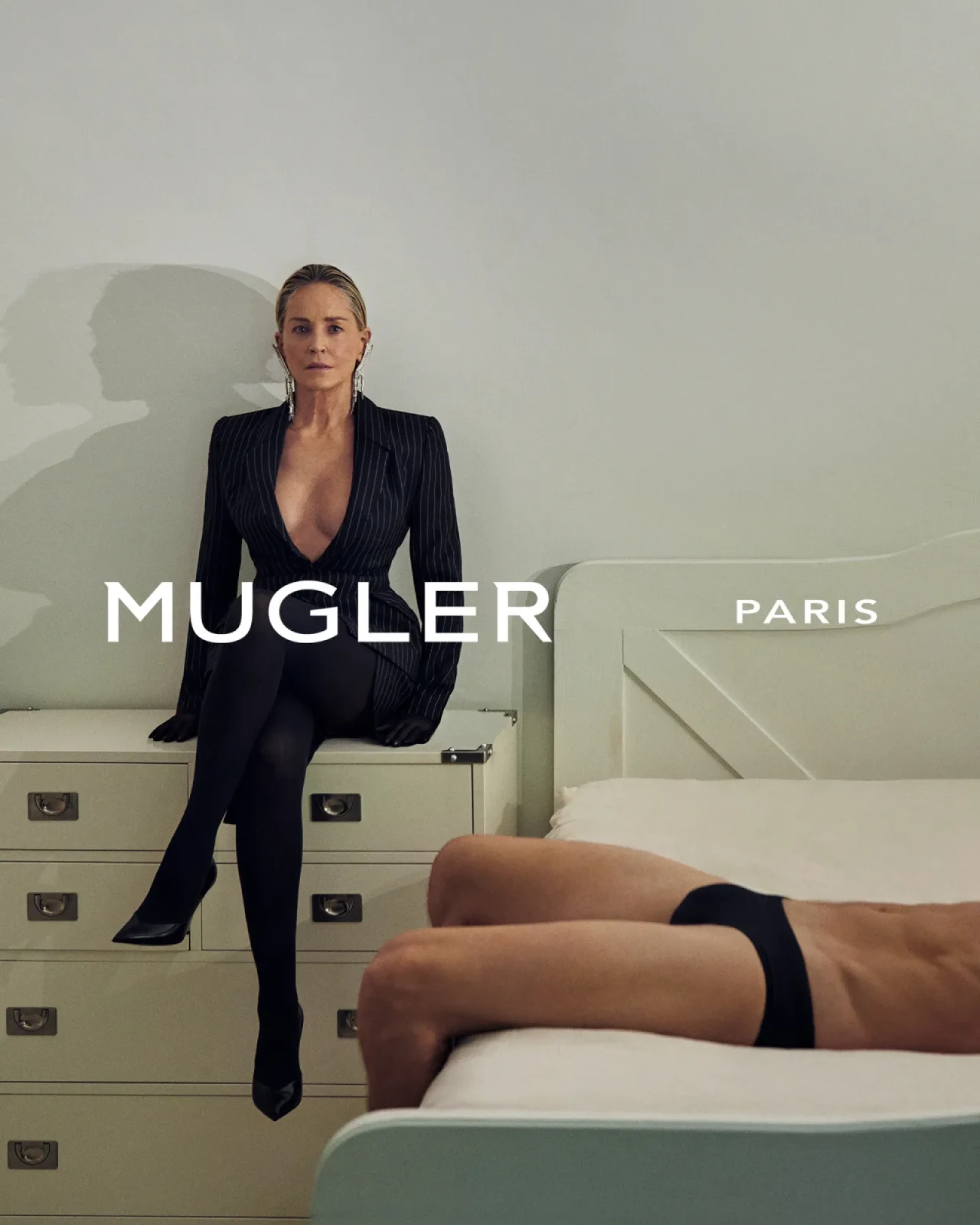 Шерон Стоун для Mugler