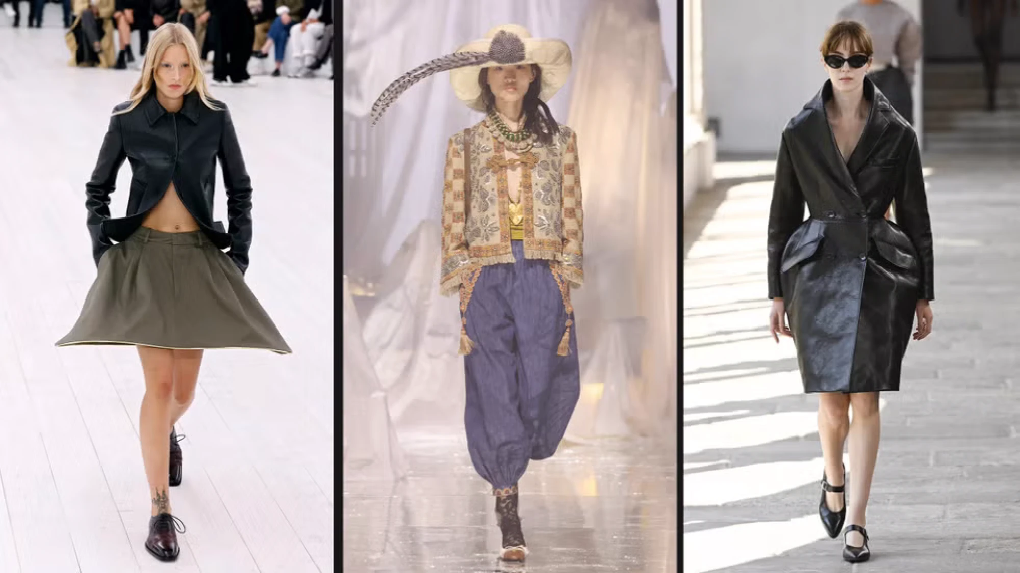 Форми та текстури в стилі Джільї у весняних колекціях 2025 від Loewe, Valentino та Bally