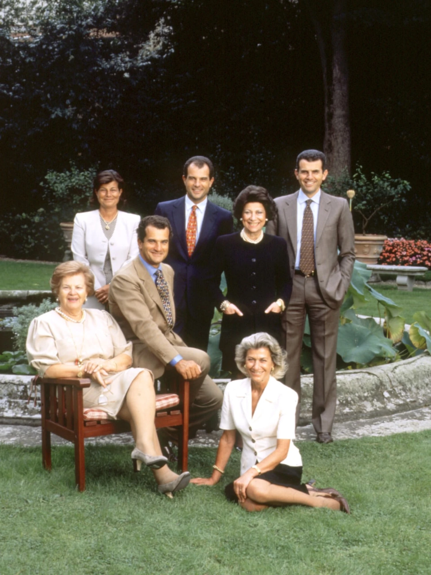 Ванда Феррагамо з дітьми