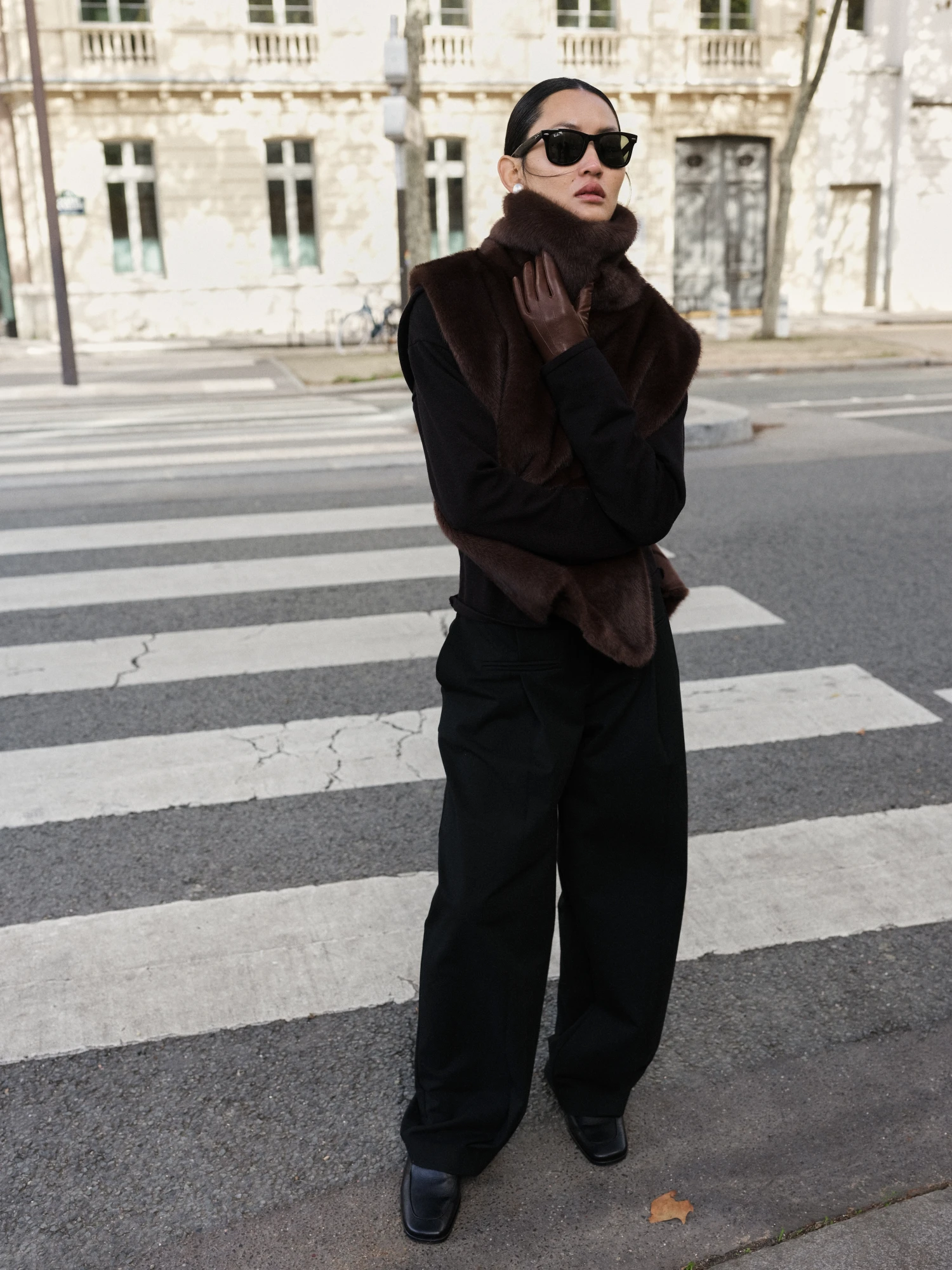 Накидка з екохутра Mócko 