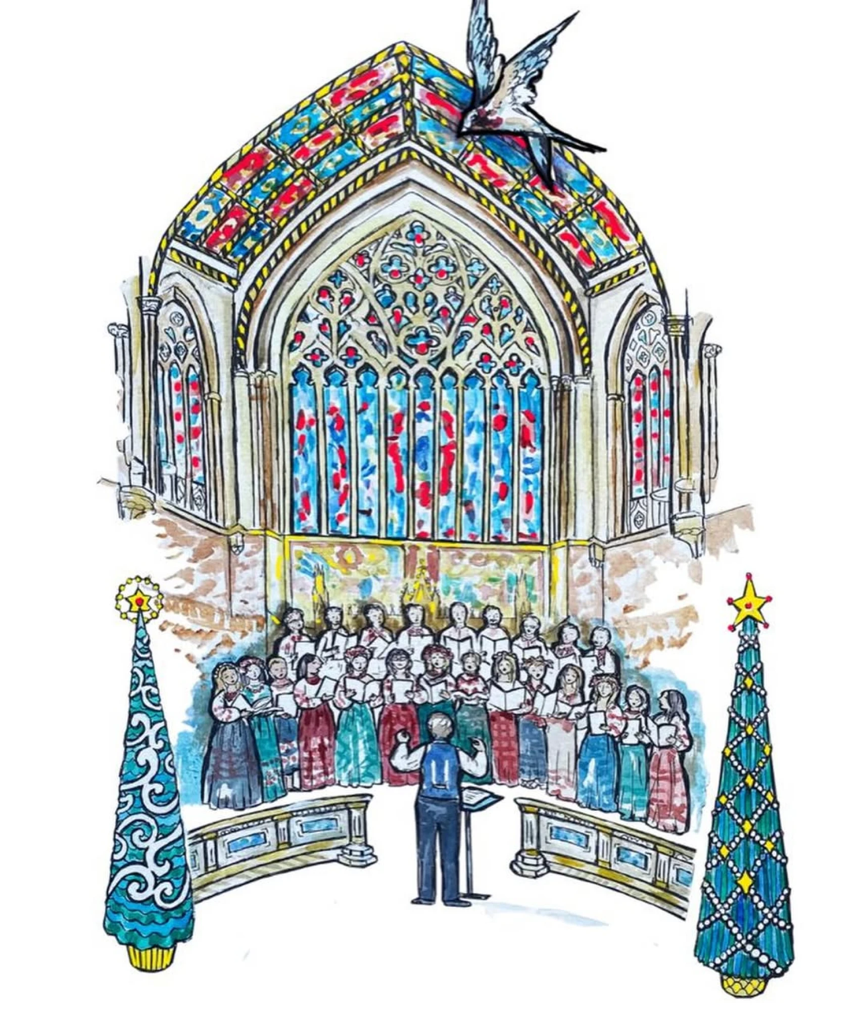 Український хор взяв участь у щорічному різдвяному зверненні короля Чарльза III 