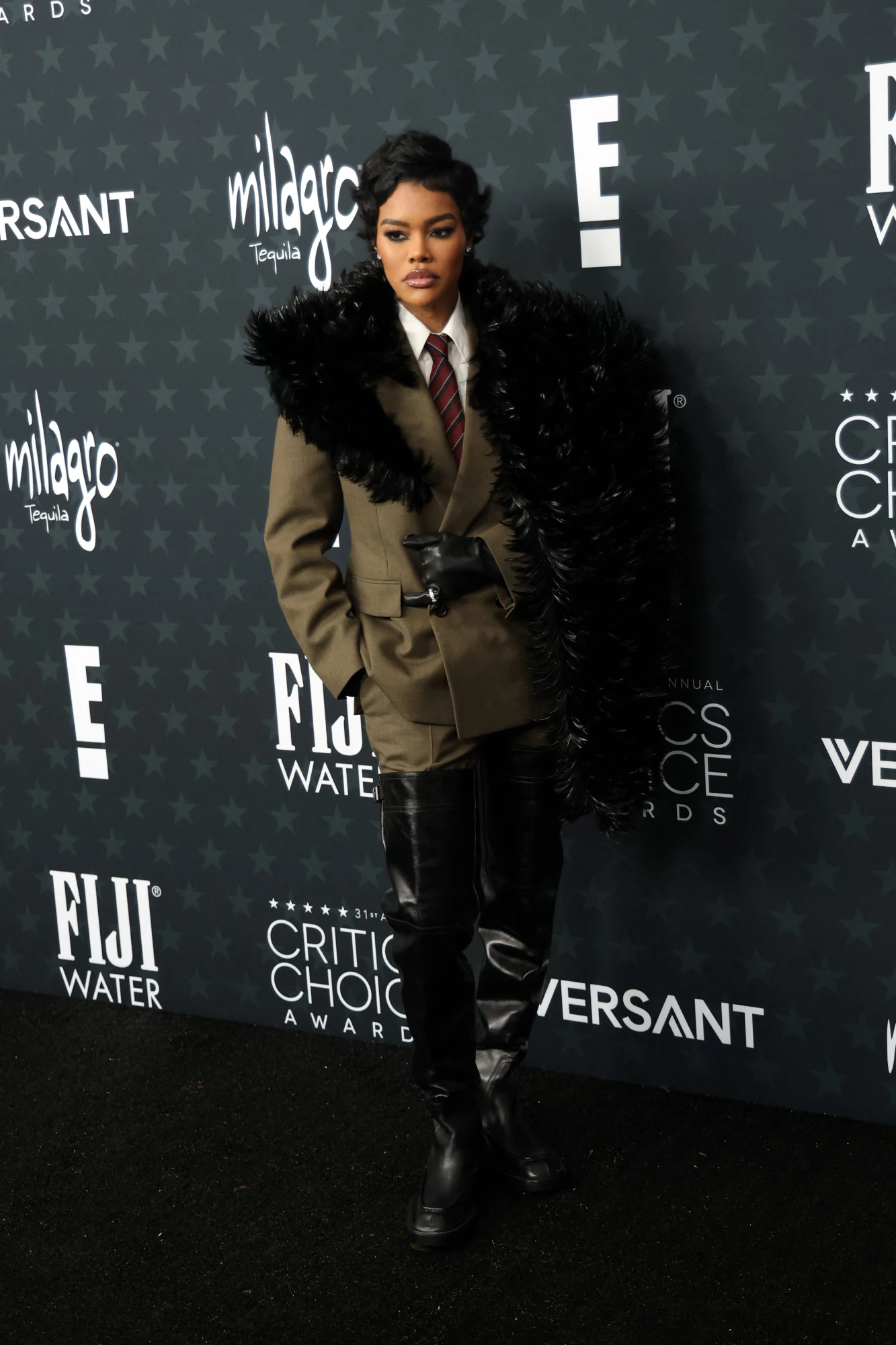 Теяна Тейлор у Saint Laurent 