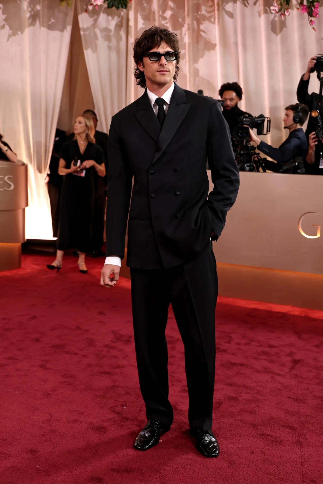 Джейкоб Елорді у Bottega Veneta на церемонії «Золотий глобус — 2026» 