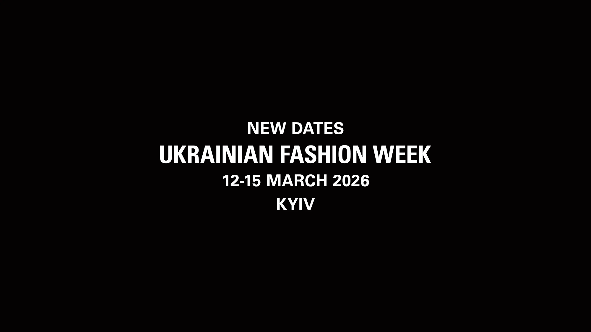 Ukrainian Fashion Week осінь-зима — 2026/27 