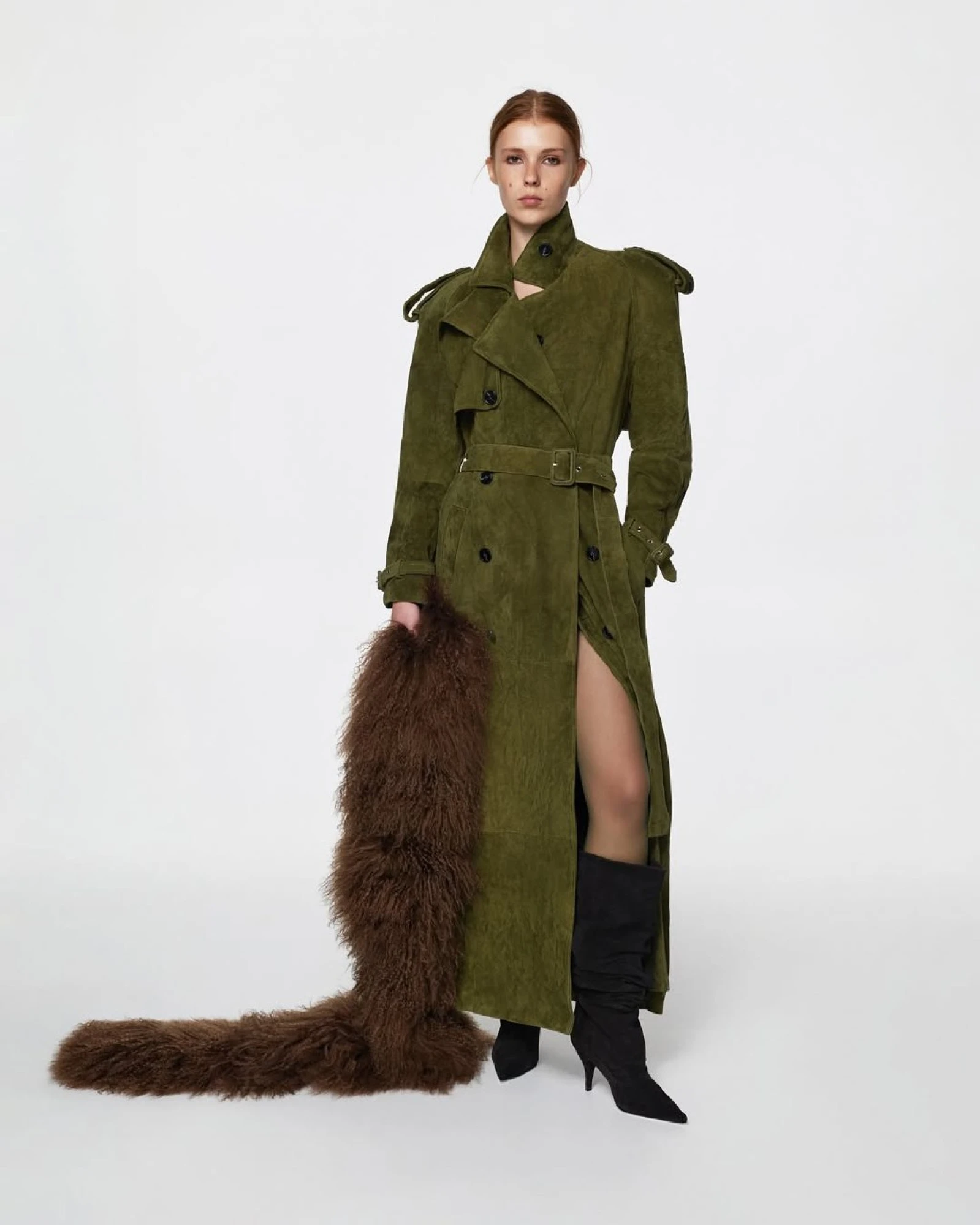 Замшевий тренч SANTA 