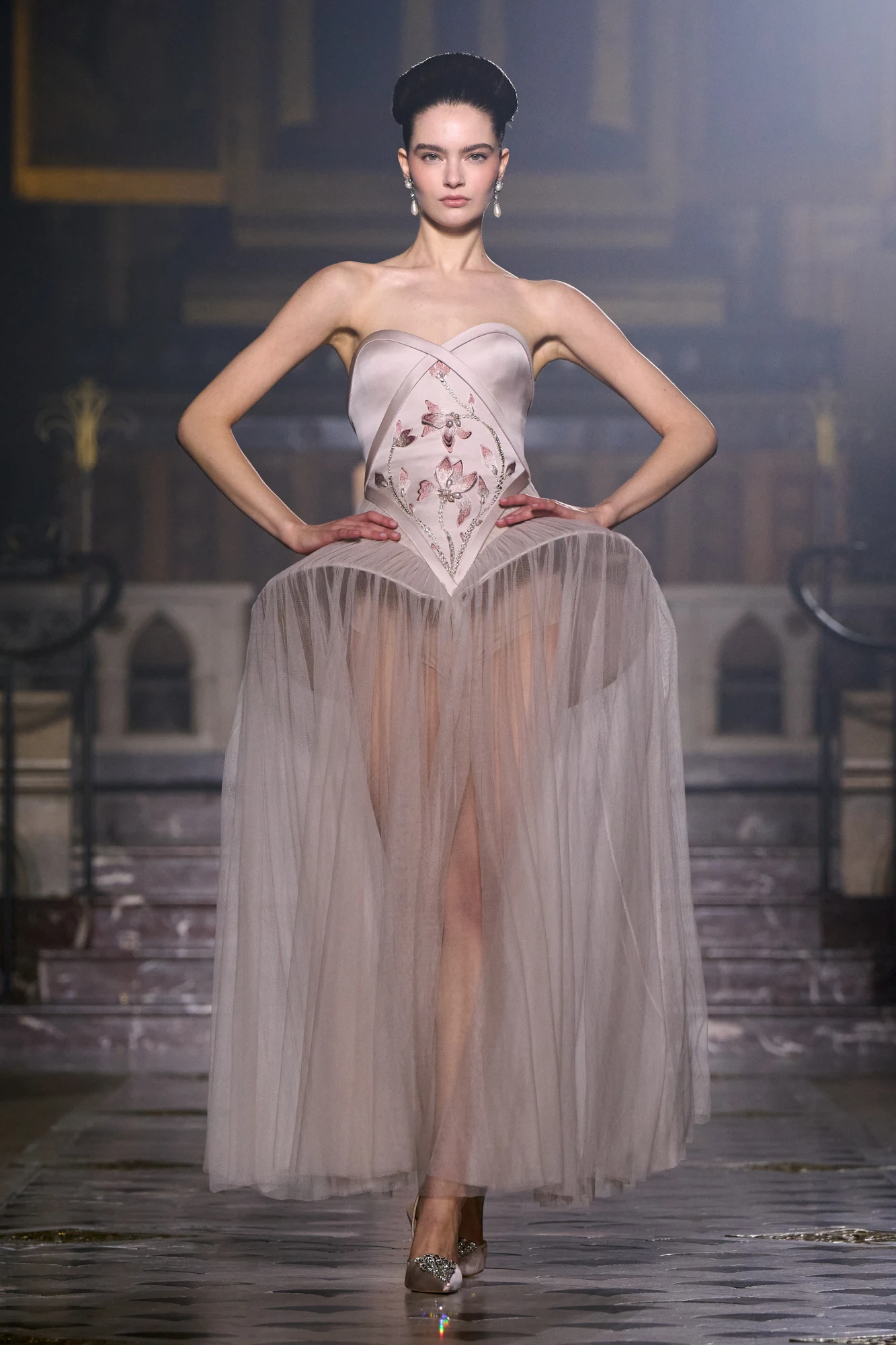 Віра Бошкова на показі Georges Hobeika haute couture весна-літо — 2026