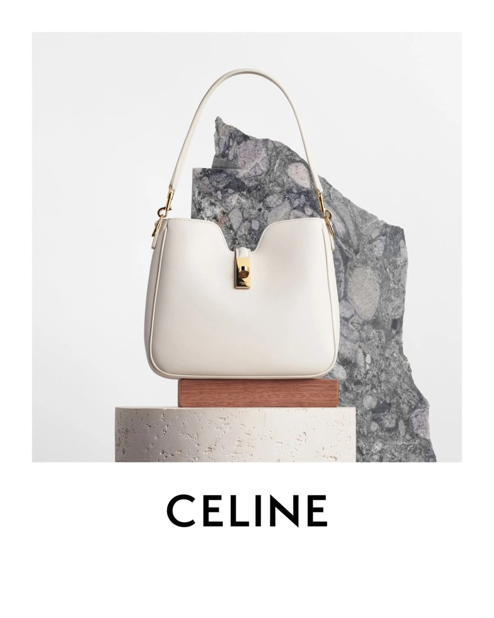 М’яка сумка у білому кольорі Celine 