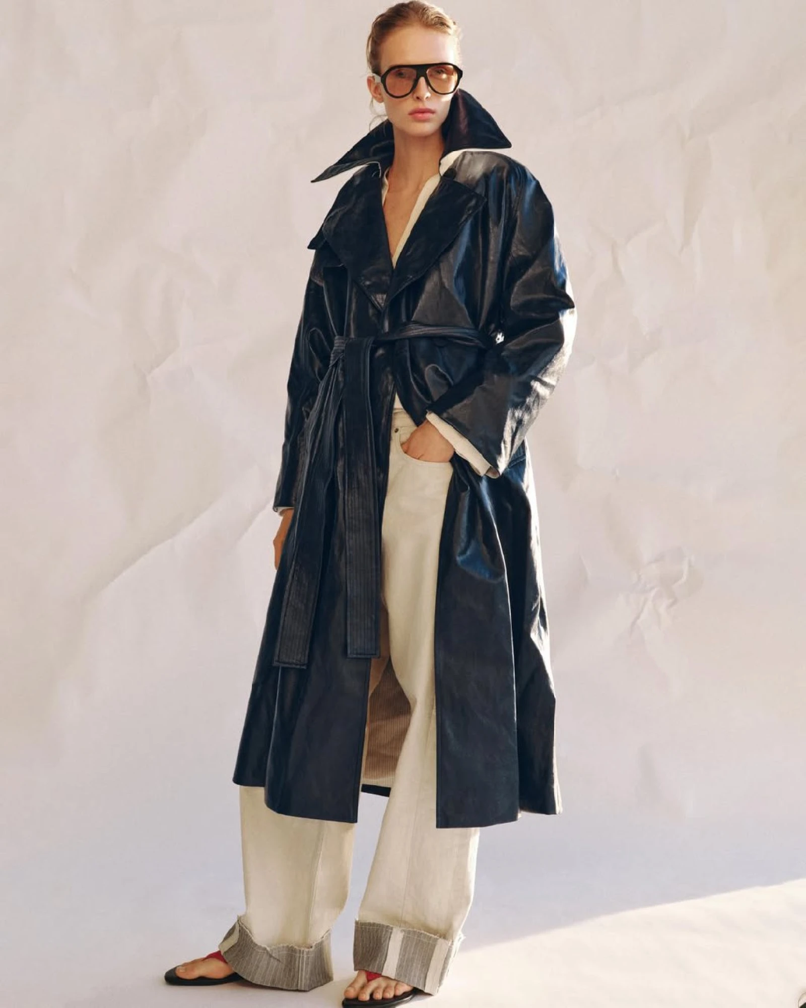 Шопінг-гід: Шкіряний оверсайз тренч ZARA 