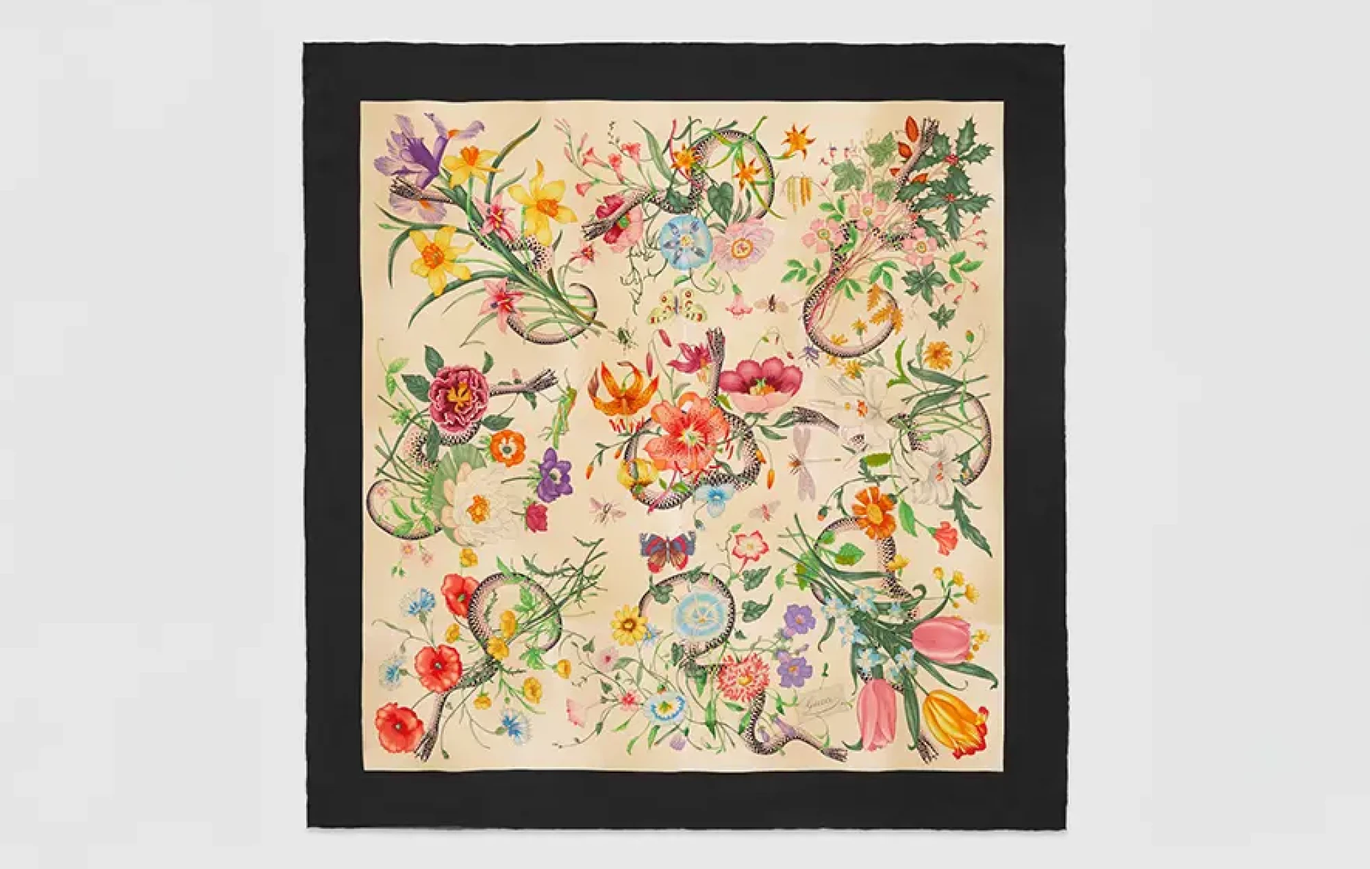 Хустка Gucci, Flora Snake 2017