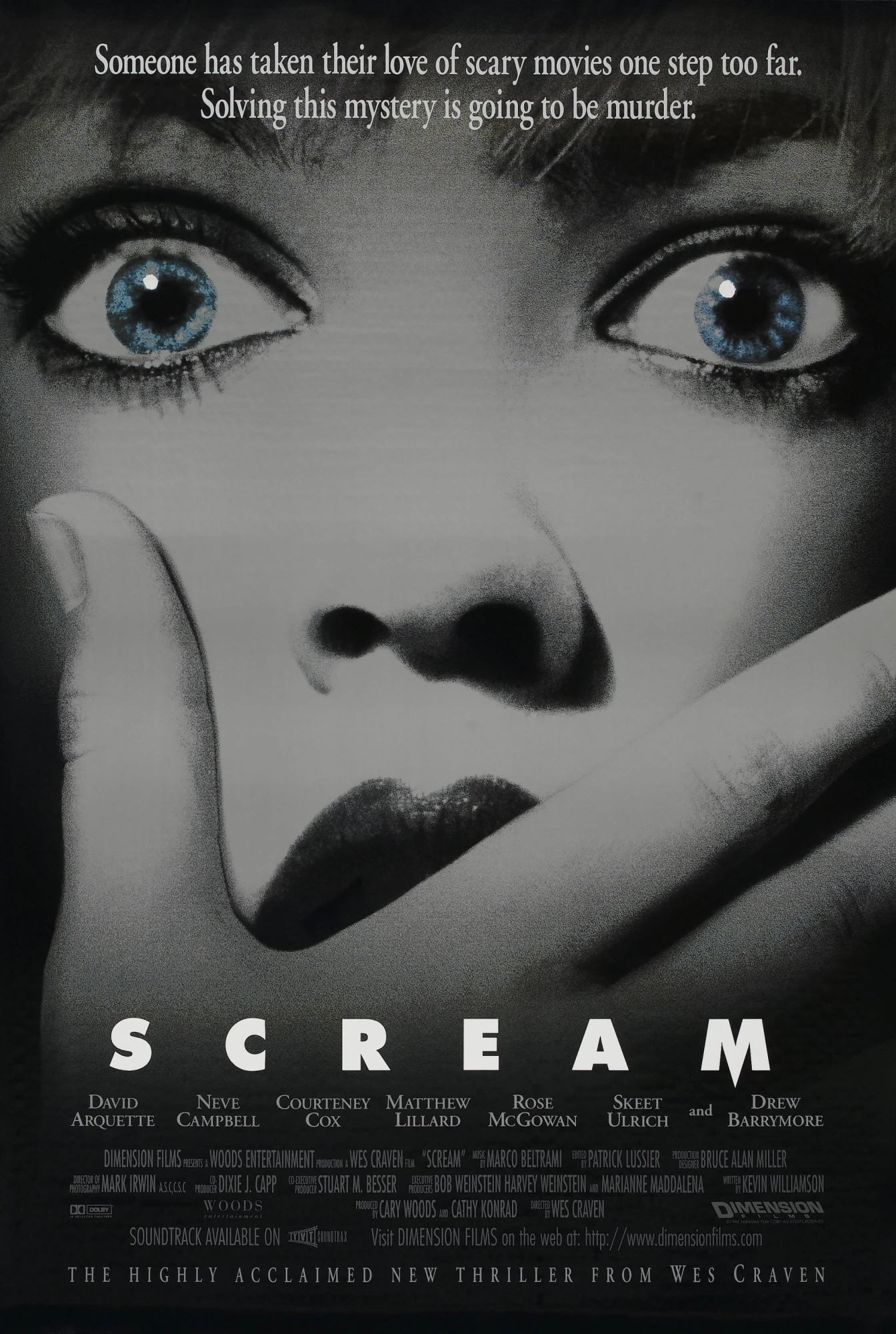 Постер до фільму «Крик» / Scream (1996)