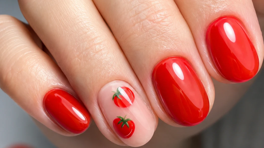 Помідорний манікюр — найсоковитіший  nail-тренд цього літа