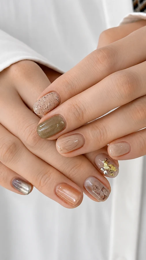 Nuance nails — азійський манікюрний тренд, який нагадує кварц, акварель і морське скло