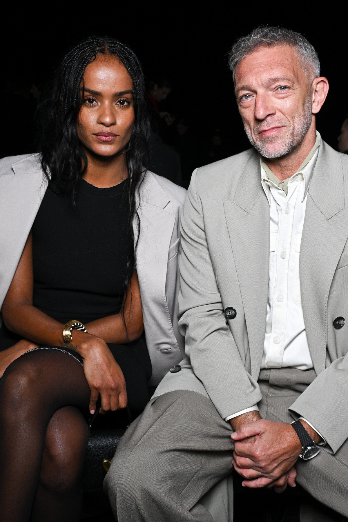 Венсан Кассель і Нара Баптіста на Паризькому тижні моди