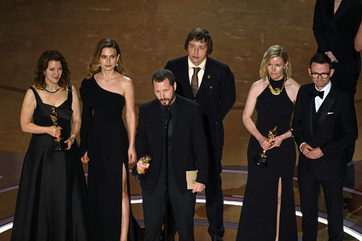 Команда фільму «20 днів у Маріуполі» на церемонії Оскар-2024