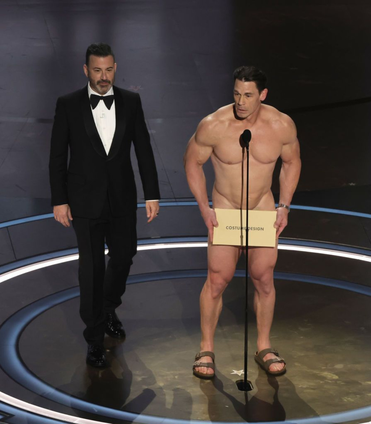 John Cena walked onstage naked